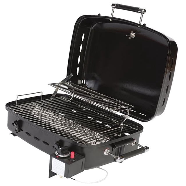 Faulkner 51322 Black Barbecue Grille With Disposable Bottle Adapter