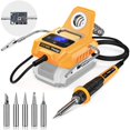 thumbnail image 1 of Cordless Soldering Station for Dewalt 20V Max Battery - with 2 Auxiliary Helpers Electric Digital LCD Display Soldering Iron Station Fast Heating Up Soldering Station fo, 1 of 9