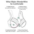 thumbnail image 1 of Glamorise Lacey T-Back Front-Closure WonderWire Bra 9246, 1 of 7