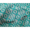 thumbnail image 4 of oneOone Silk Tabby Fabric Geometric Block Printed Craft Fabric BTY 42 Inch Wide, 4 of 4