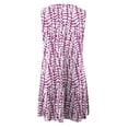 thumbnail image 5 of Weiqiqre Robes d'Été et de Printemps 2024 pour Femmes, Mode Femmes Décontractée Élégante Col Rond Robes Imprimées Robe d'Été Sans Manches à Enfiler, 5 of 5