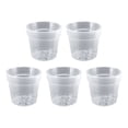 thumbnail image 2 of REK Transparent Nursery Flowerpot 5 Packs Transparent Flowerpot Suitable For Indoor And Outdoor Universal Flowerpot, 2 of 7