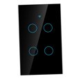 thumbnail image 1 of WIFI Touch Screen Switch, Smart Dimmer Switch Touch Smart Wall Switch WIFI  Intelligent Switch Single Circle for 4 Way AC 95 to 250V for Lights Household Appliances, 1 of 7
