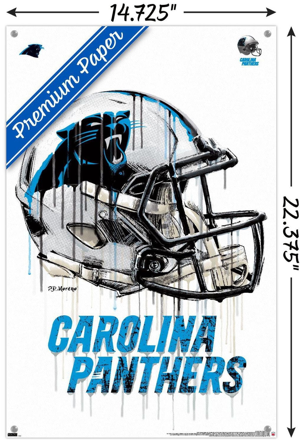 NFL Carolina Panthers - Casque anti-goutte 20