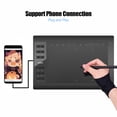 thumbnail image 2 of Flyflise 10x6 Inch Graphics Tablet 8192 Pressure Levels Battery-Free Pen Black, 2 of 8
