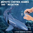 thumbnail image 3 of Remote Control Shar Toys  with Battery & Light  Water Swimming Pool Bathroom Game for 4+ Year Boys Girls, 3 of 8