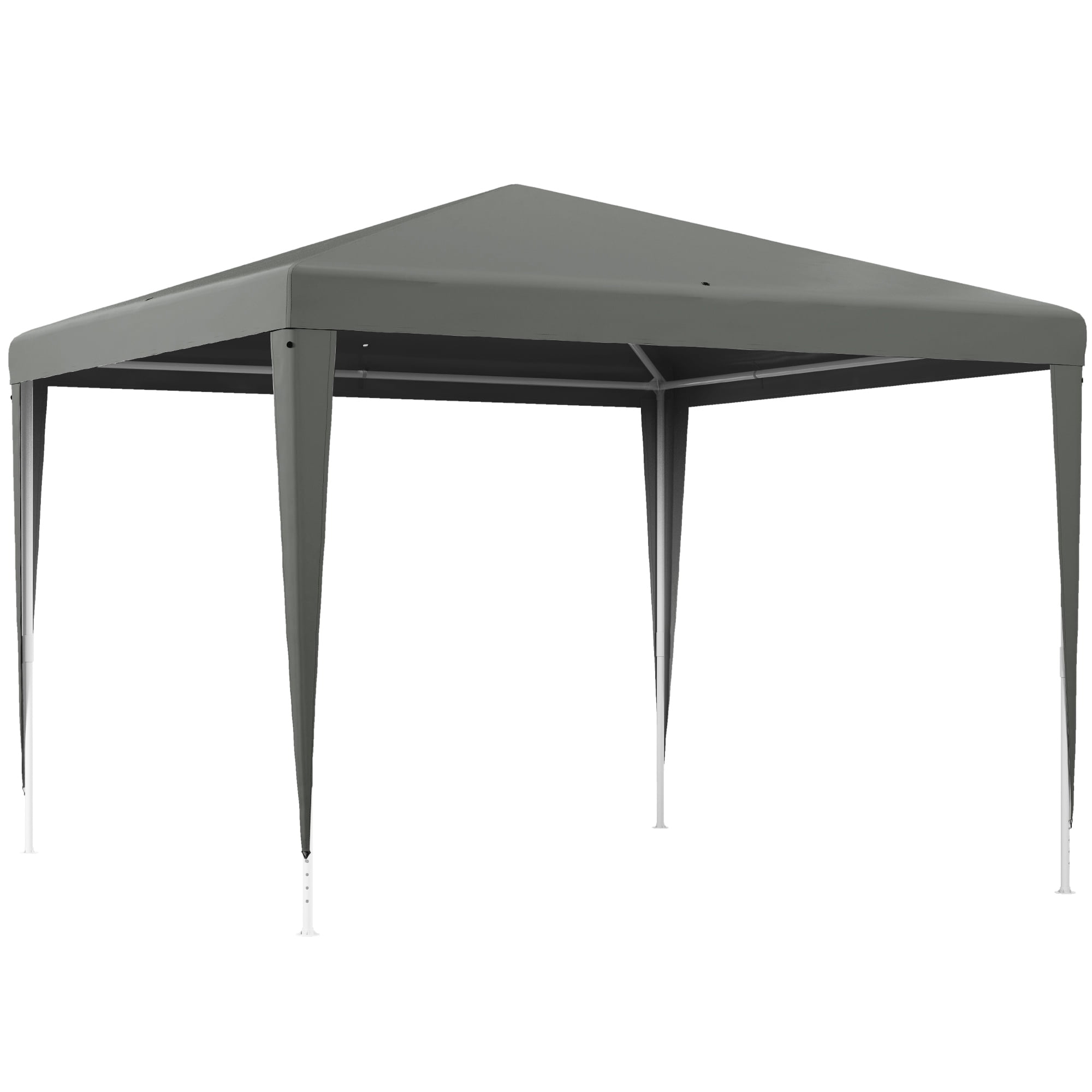 Outsunny Party Tent, Portable Gazebo Canopy Event Shelter Grey