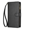 thumbnail image 2 of Compatible avec Motorola Moto One 5G Ace Étui Portefeuille Premium à Fermeture Éclair Grand Espace à Rabat en Cuir PU, 2 of 5