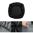 thumbnail image 2 of Waterproof Office Desk Chair Seat Cover, PU Leather Chair Covers, Stretchable Rotating Computer Chair Slipcovers Protector Black (Only Cover), 2 of 12