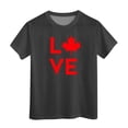 thumbnail image 1 of LUOGENLI Chemises Maxi pour Garçons 2025 Fête du Canada T-Shirt à Manches Courtes pour Filles T-Shirt d'Été à Col Rond Coupe Décontractée T-Shirts Basiques Hauts Maxi Ensembles Garçons Ensembles 2 Pcs Grande Taille Noir Taille 8-9 Ans, 1 of 1