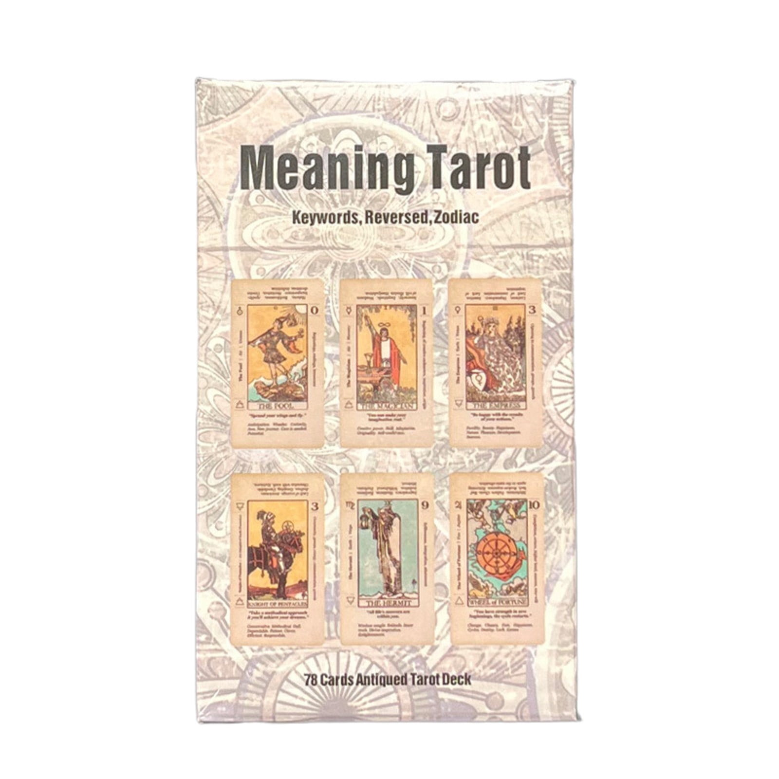 Jindong Tarot Card Game 78pcsbox Tarot Card with Annotation Card Game for Beginners for Home