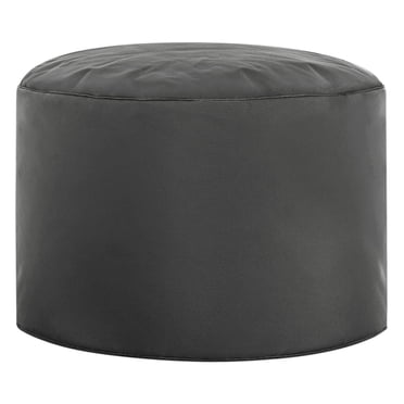 Gouchee Home Dotcom Brava Ottoman Pouf – Ash Water-Repellent Round Bean Bag Footstool with Polystyrene Beads, Made in Canada, Stylish & Lightweight for Living Room or Bedroom