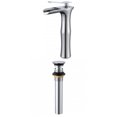 thumbnail image 1 of American Imaginations AI-33696 Deck Mount CUPC Approved Lead Free Brass Faucet Set In Chrome Color - Overflow Drain Incl., 1 of 8