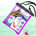 thumbnail image 3 of Waterproof Shoulder Bag Swimming Surfing Beach Water Playing Phone Transparent Toiletry Pouch, 3 of 8