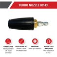 thumbnail image 4 of Buse Turbo à Connexion Rapide, pour Nettoyeurs Haute Pression à Gaz 3,600 PSI Max 80143, 4 of 4