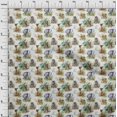 thumbnail image 4 of oneOone Viscose Chiffon White Fabric Animal Sewing Material Print Fabric By The Yard 42 Inch Wide, 4 of 4