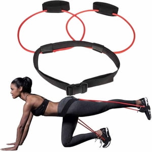Fitness Resistance Bands Muscle Waist Belt Resistance Bands Muscle Waist Belt Adjustable Workout Loop Elastic Muscles Trainer