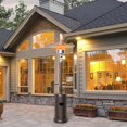 thumbnail image 4 of Costway Chauffage de Patio au Propane 50000 BTU sur Pied en Acier avec Roues Bronze, 4 of 10
