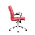 thumbnail image 2 of Boss Office Chair in Red with Chrome Arms, 2 of 5