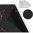 thumbnail image 4 of Extended XXL Game Mouse Pad 35.4X15.7X0.12 Inch, with Non-Slip Base, Waterproof and Foldable Pad, Cute Desk Decor Pad with Stitched Edge for Office & Home - Black Gold Marble Black Gold Marble, 4 of 7