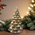 thumbnail image 1 of Arbre de Noël en Résine Décoration Mini Maison Ornements de Table de Noël, 1 of 6
