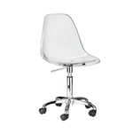 Chaise de bureau Eiffel Acrylique Chaise de travail Mid Back Clear