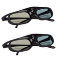 thumbnail image 1 of DLP Link 3D Glasses, 3D Active Shutter Glasses Rechargeable LCD Lens 2Pcs Fashion  For 3D Movie, 1 of 8