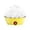 Jaune, variante sur TopLLC Cuiseur d'Oeufs Électrique Facile Capacité de 7 Oeufs, Cuiseur d'Oeufs Mollets, Mi-Durs, Durs, Tasse à Mesurer Incluse, Sans BPA, Classique