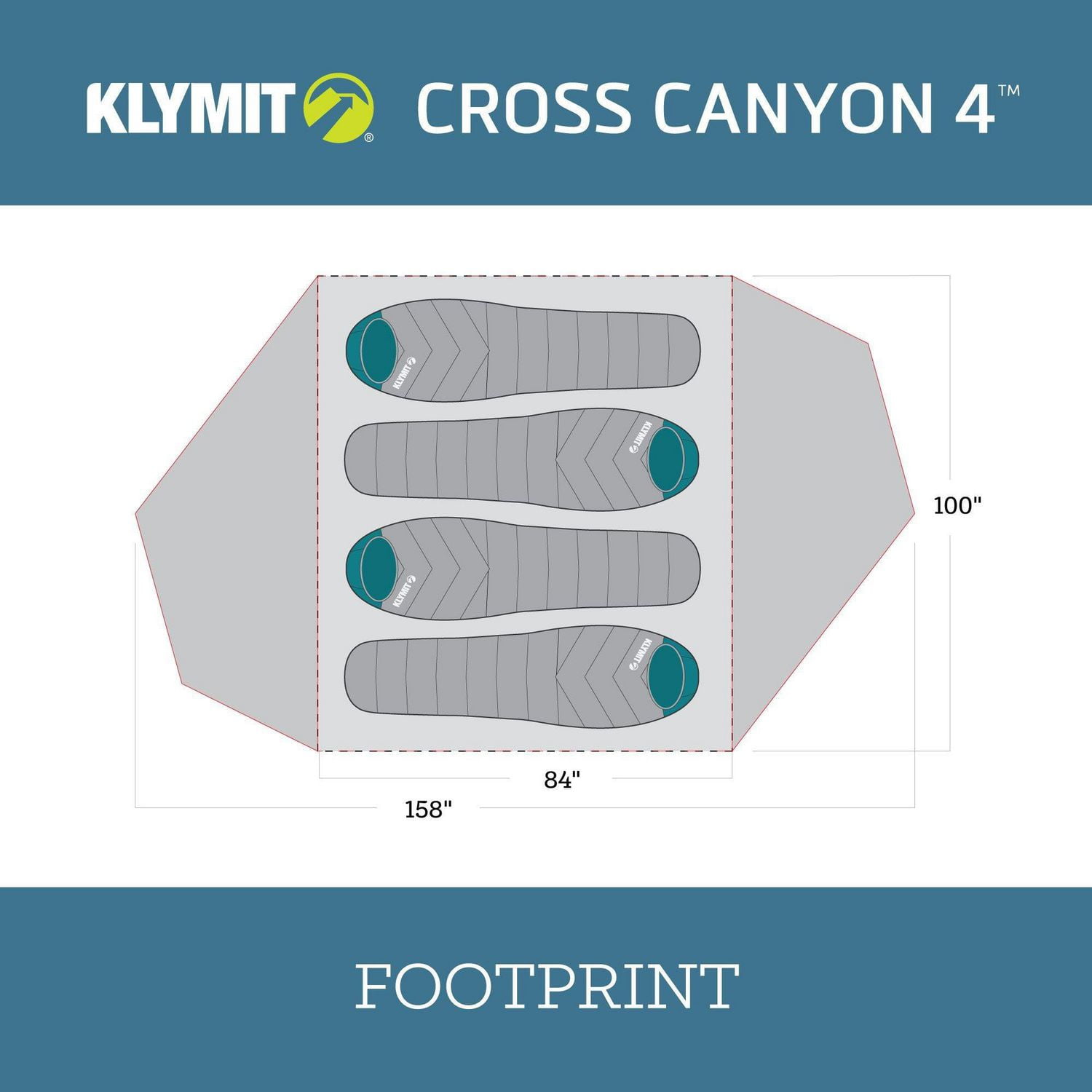 Tente Klymit Cross Canyon - Grise