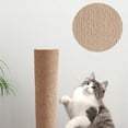 thumbnail image 5 of Cat Scratching Post, Wall-Mounted Cat Tree, Off-White - Qyaukm Cat Scratching Post Wall Mounted Adhesive Cat Scratching Stick Cat Climbing Frame Pet Scratcher Funiture Protector, 5 of 5