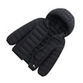 thumbnail image 2 of tredstone Winter Essential Kids Windproof Jacket For Cold Days Down Clothing Jackets Down Coat For Winter black+150cm, 2 of 6