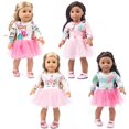 thumbnail image 1 of 4 Pcs Robe de Poupée Créative Adorable Vêtements de Poupée Accessoires de Poupée pour Poupée Fille de 18 Pieds', 1 of 10