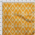 thumbnail image 3 of oneOone Georgette Viscose Fabric Geometric Ikat Printed Fabric 1 Yard 42 Inch Wide, 3 of 4
