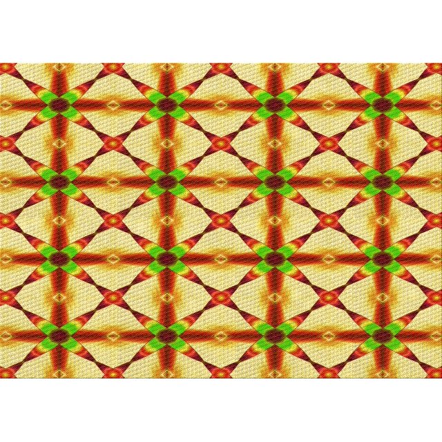 Ahgly Company Tapis Rectangulaire Lavable en Machine Intérieur Transitionnel Orange Rouge Orange, 7 Pieds x 9 Pieds