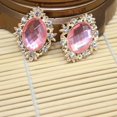 thumbnail image 3 of GUOOL 20x Round Crystal Rhinestone Diamante Flatback Buttons Embellishment Wedding DIY Pink Purple, 3 of 9