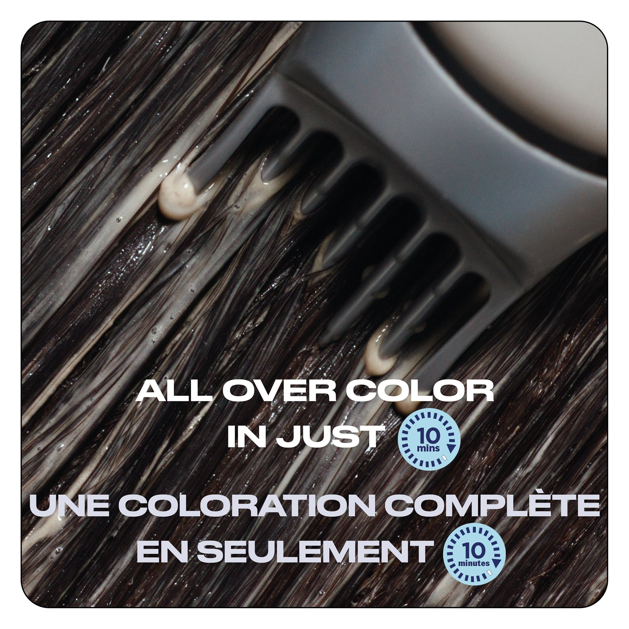 Clairol Nice’n Easy 10 – Coloration permanente pour cheveux, couvre les cheveux gris à 100 % en seulement 10 minutes