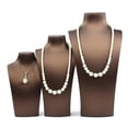 thumbnail image 4 of Necklace Bust Display Rack Jewelry Pendant Chain Display Holder Womens Neck Jewelry Organizer Stand Holder Rack Gold 13.5x26cm, 4 of 6