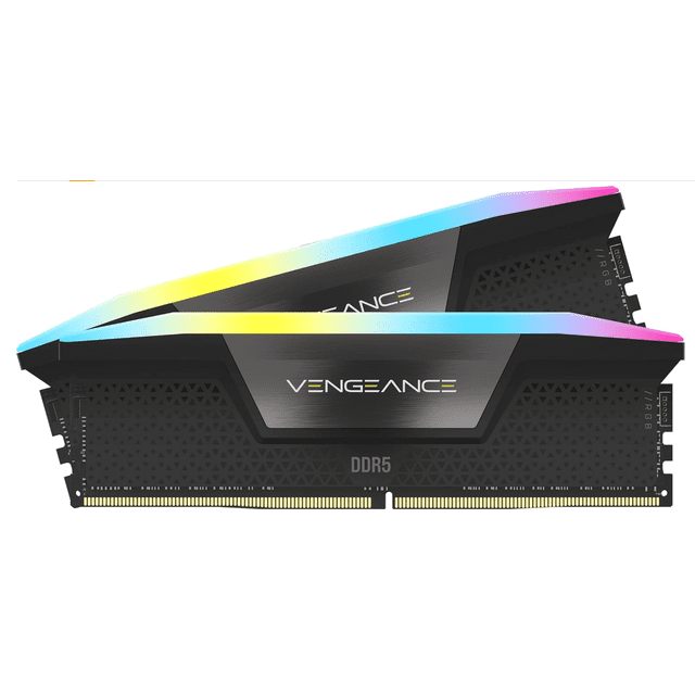 CORSAIR Vengeance RGB 32GB (2 x 16GB) 288-Pin PC RAM DDR5 6000 (PC5 48000) Desktop Memory Model CMH32GX5M2Y6000C30
