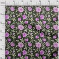thumbnail image 3 of oneOone Polyester Spandex Dark Green Fabric Floral Sewing Craft Projects Fabric Prints By Yard 56 Inch Wide, 3 of 4