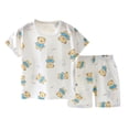 thumbnail image 1 of Ensemble de Pyjama pour Bébé Fille, Haut à Col Ras du Cou avec Motif de Dessin Animé et Pantalon, Vêtements de Nuit pour Tout-Petits, Pyjama pour Garçons Tout-Petits 9-18 Mois, Vêtements pour Enfants, 1 of 6