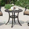 thumbnail image 4 of Gymax Cast Aluminum Patio Table 24''Outdoor Round Side Table Anti-Rust Coffee Bistro Table, 4 of 10