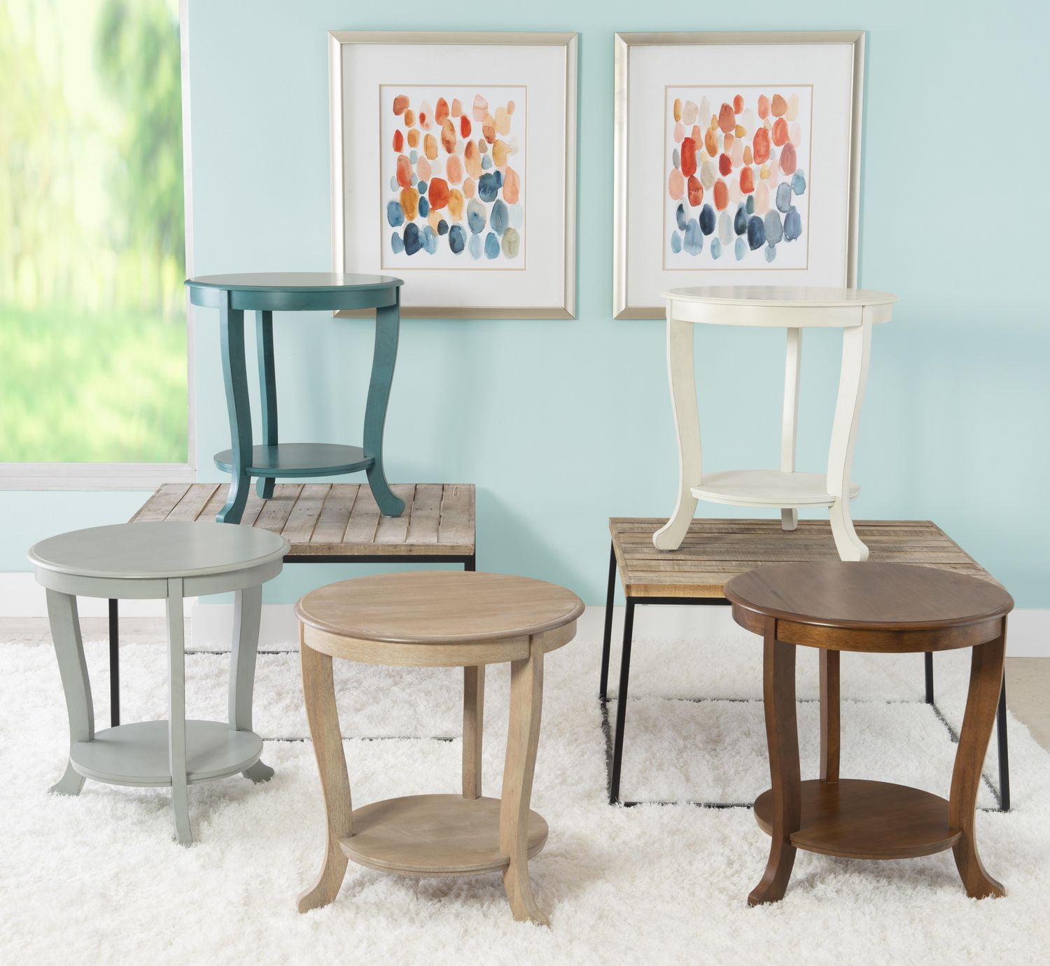 Dendrie Side Table, Hazelnut