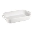 thumbnail image 1 of STAUB Ceramique 4.4 L Ceramic Rectangular Oven Dish, White, 1 of 7