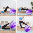 thumbnail image 2 of Yoga Ball Thick & Anti Burst Fitness Ball Exercise Ball Stability Ball for Balance Exercise Workout Core Training Quick Pump Included Balance Ball in Gym Office Indoor, 2 of 8