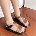 thumbnail image 4 of Girls' Soft-Soled Comfortable Crystal Shoes Spring/Summer Style Jelly Princess Shoes Children's Beach Sandals, 4 of 9