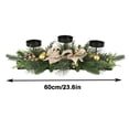 thumbnail image 2 of Yhmxh Home Decor Christmas Three-legged Candlestick Home Desktop Candlestick Rattan Garland Decoration Party Matching Ornaments Welcome Home Decorations Spring Decor, 2 of 5