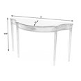 thumbnail image 3 of Butler Chester 54"W Demilune Wood Traditional Console Table - Cherry, 3 of 3