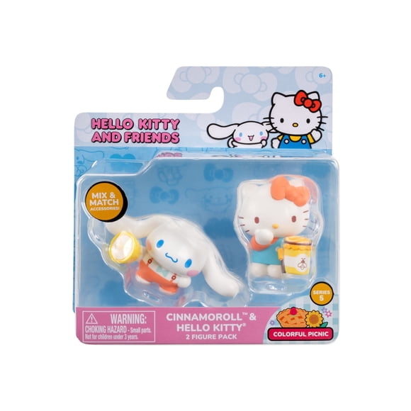 Hello Kitty® and Friends 2 Figure Pack - Perfect Pairing Picnic: Hello Kitty Honey Jar, Cinnamoroll Lemon
