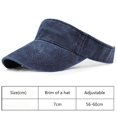 thumbnail image 1 of Unisex Empty Top Baseball Cap Sport Visor Hats Cotton Sun Caps with Adjustable Closure, 1 of 7