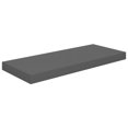 thumbnail image 2 of vidaXL Floating Wall Shelves 4 pcs High Gloss Grey 60x23.5x3.8 cm MDF, 2 of 5